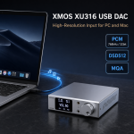 TRASAM HD200 Desktop DAC Headphone Amplifier, 4×ES9039Q2M Quad DAC, XMOS XU316, LDAC aptX HD Bluetooth 5.4, USB/Optical/Coaxial Input, XLR/RCA Preamp Output, 4.4mm/3.5mm Headphone Out