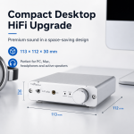 TRASAM LP1 PLUS Desktop DAC Headphone Amp with Bluetooth 5.4