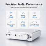 TRASAM LP1 PLUS Desktop DAC Headphone Amp with Bluetooth 5.4