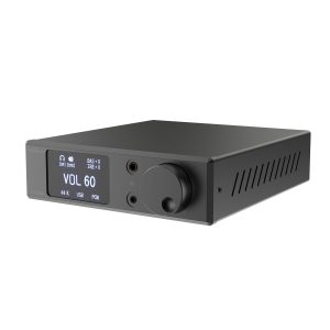 TRASAM HD200 Desktop DAC Headphone Amplifier, 4×ES9039Q2M Quad DAC, XMOS XU316, LDAC aptX HD Bluetooth 5.4, USB/Optical/Coaxial Input, XLR/RCA Preamp Output, 4.4mm/3.5mm Headphone Out