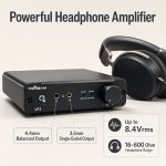 TRASAM LP2 Desktop DAC & Headphone Amplifier, Dual ES9039Q2M DAC, XMOS XU316, LDAC aptX HD Bluetooth 5.4, USB/Optical/Coaxial Input, XLR/RCA Preamp Output, 4.4mm/3.5mm Headphone Out